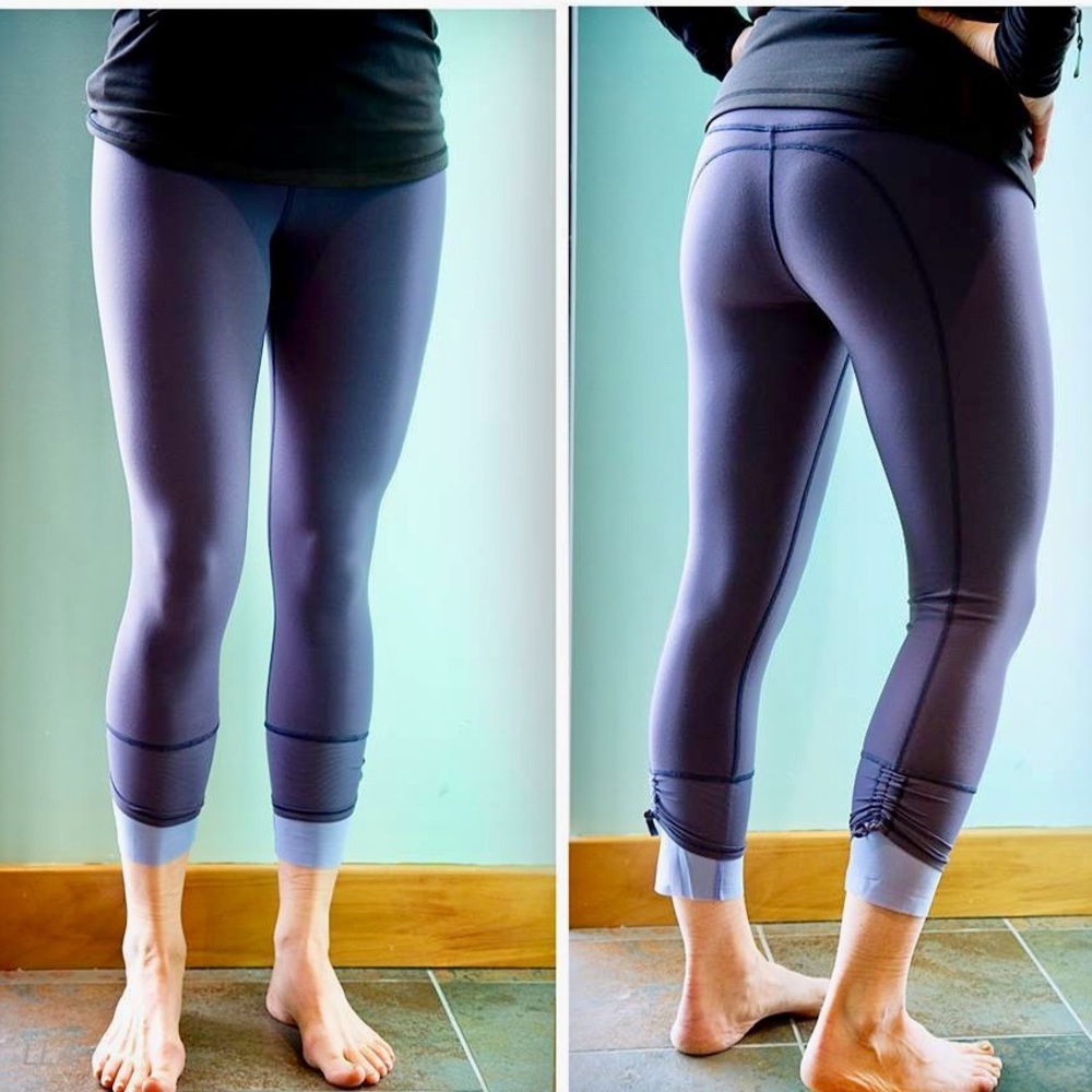 Lululemon Find Your Flow Crops - Dark Blue